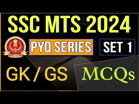 MTS 2024 | PYQs Series | Set 1 | MTS Previous Year GK Questions MCQs | Indologus |