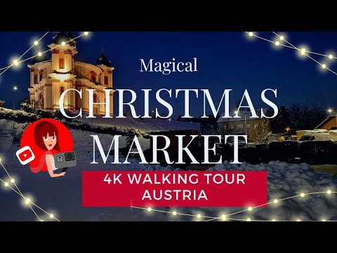 [4K] Winter Wonderland in Stadl-Paura Austria, Magical Christmas Market Walking Tour