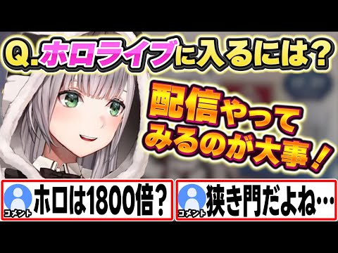 ホロライブに入りたいリスナーにアドバイスを送る団長【白銀ノエル/ホロライブ/切り抜き】