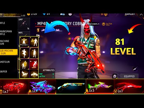 81 Level Free Fire Id video | Zombie Samurai bundle |Season 8 Elitepass Return Freefire |All Evo Max