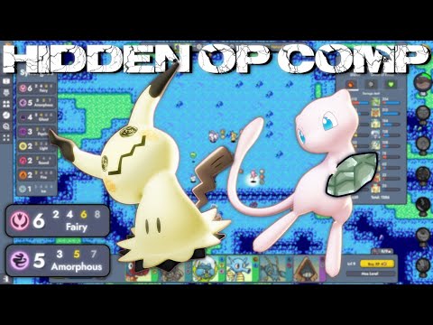 MEW and MIMIKYU team up for this SECRET OP COMP in Pokémon Auto Chess !