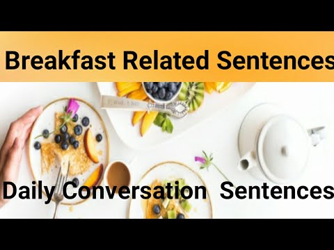 Breakfast के समय बोले जाने वाले Sentences l  English Sentences l Speak English with Confidence