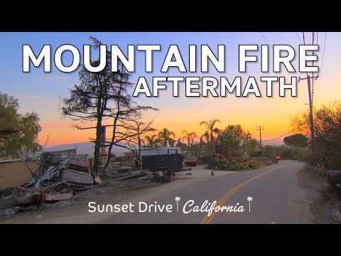 California Wildfire Scenes: Driving Through Mountain Fire’s Impact