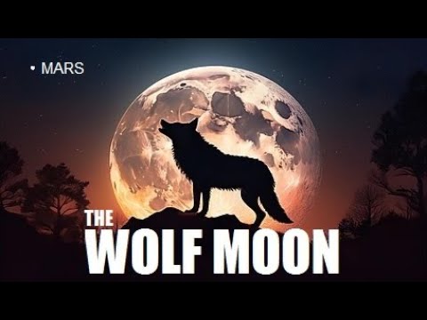 January's Full Moon 2025 | The Wolf Moon 2025 | Moon Will Pass In Front Of Mars