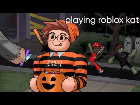 playing roblox kat