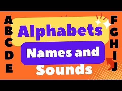 Alphabet Names and Sounds