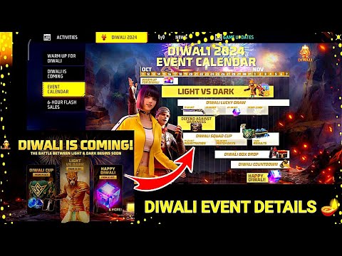 Free Fire Max - Diwali Event Calender | Full Details | Free Magic Cube | Free Fire | Darknexx6 YT