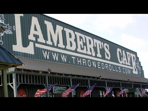 RESTAURANT THROWS FOOD at you! (Rolls) Lambert's Cafe, Ozark MO