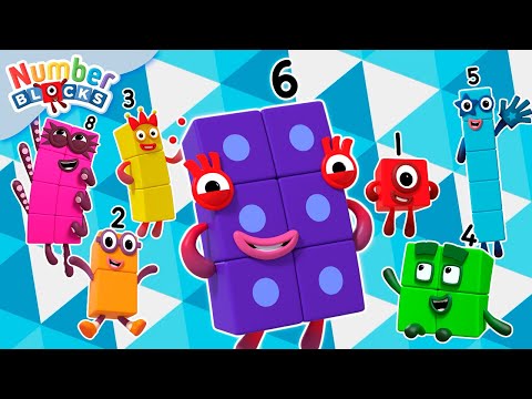 Pretty Pattern and Painting by Numbers! 🌀🖌️ | Learn Colourful Maths and Counting | Numberblocks