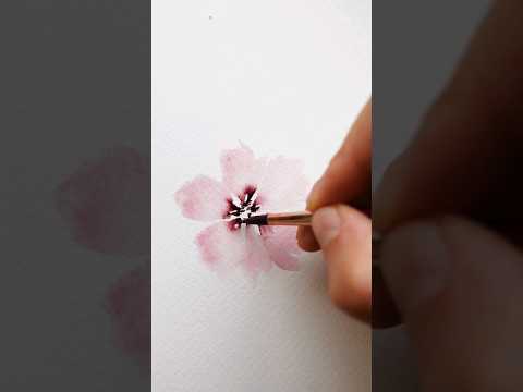 Loose Watercolor Flower for Beginners