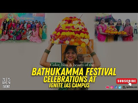 Bathukamma 2024 : Grand Bathukamma Celebrations At Ignite IAS | Hyderabad #2024 #batukamma