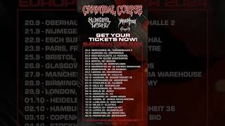 Cannibal Corpse Tour With Municipal Waste, Immolation and Schizophrenia#shorts#deathmetal#metal