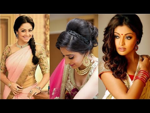 Amazing Hair Style For Saree 2018