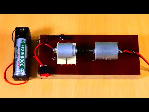 How to Make a DC Motor Generator at Home | School Science Project