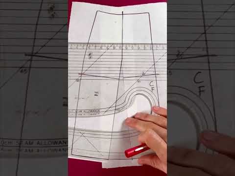 Easy way of pattern cutting A-line flared skirts