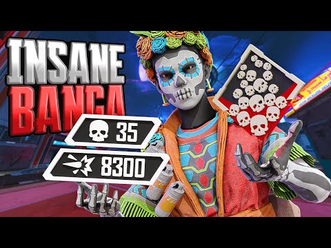 ABSOLUTELY INSANE Bangalore 35 KILLS and 8,300 Damage Apex Legends Gameplay