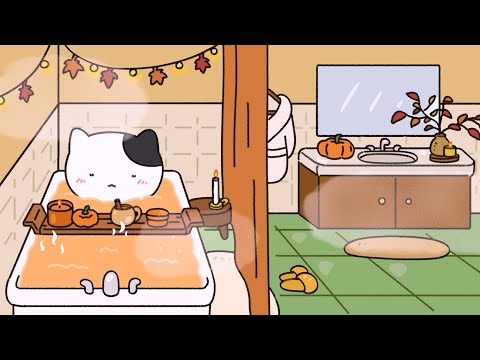 Cozy Fall Night Routine🍂🫧 (ASMR Animation)