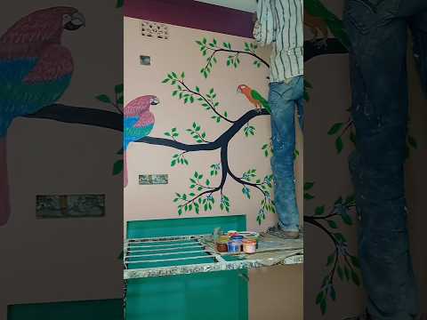 wall painting Art #painting #art #trendingshorts #trending #shorts