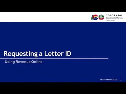 How to Request a Letter ID