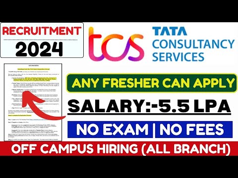 TCS New Hirings 2024 | Freshers Jobs | Engineers Jobs | Diploma Jobs | New Jobs | 2024 Passout Jobs