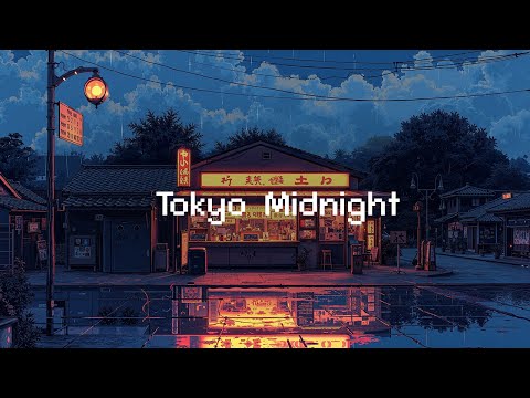 Tokyo Midnight 🌨️ Rainy Day Lofi Hip Hop 🎵 Lo-fi Rhythm Helps You Sleep Well, Relax