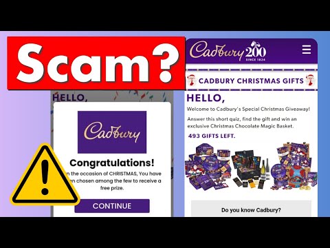 Cadbury Christmas Hamper Giveaway Scam! Be Aware!