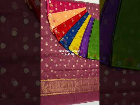 Pure cotton kota weaving sarees.ph:9490078237 #wholesalekota #Kotasarees #viral #shorts