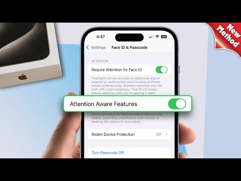 How To Turn ON/OFF Attention Aware Settings On iPhone