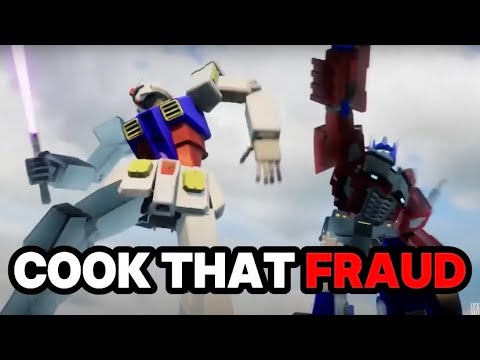 COOK THAT FRAUD UNC👴 (OPTIMUS PRIME VS GUNDAM DEATH BATTLE)