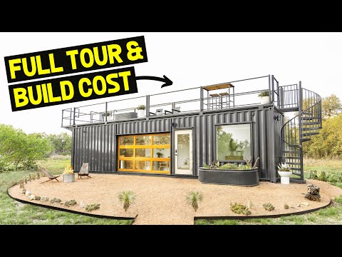 $150,000 PREFAB SHIPPING CONTAINER HOME! (Full Tour & Cost Breakdown)