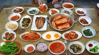 Amazing! Only $6, Real Korean Home-cooked meals / Korean street food