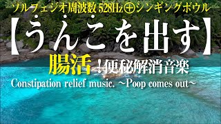 [Constipation relieving music] Pooping with a solfeggio frequency of 528Hz and a singing bowl,ASMR