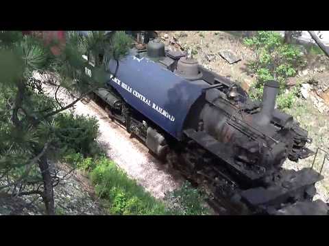 Black Hills Central Railroad 1880 excursion train w/Baldwin #110 2-6-6-2T Mallet 7/16/2018