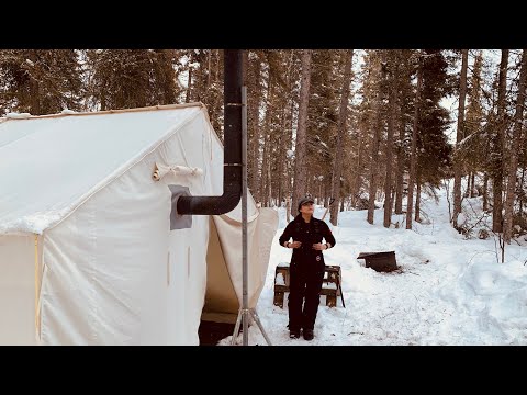 WINTER TENT CAMPING