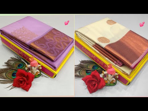 Semi soft silk sarees with price # online shopping # what's- 9150198452