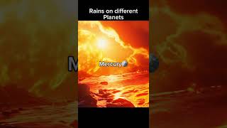 Rains on different planets💀⛈️ #space #spacelover #universe #planet #intergalactic #astronomy