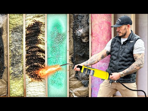 I Tested the Most FLAMMABLE Insulations!