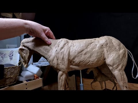 TruForm Horse Armature   Starting the Neck of the Horse