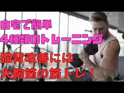 簡単にできる！！大胸筋トレーニング４種目