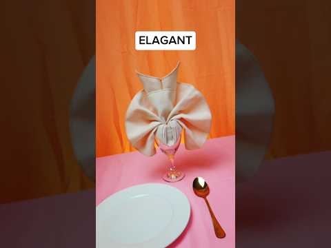 ELEGANT TABLE NAPKIN FOLDING #tablenapkinfolding #cateringservices