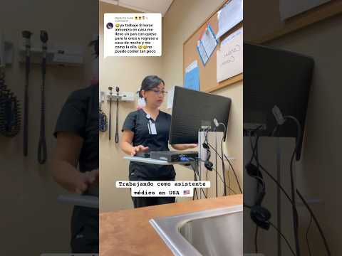 Una latina trabajando como asistente médico con cardiólogos en USA😍