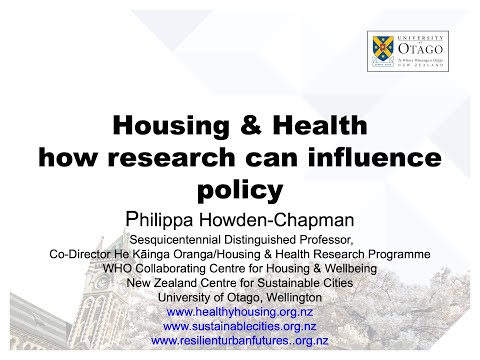 Housing & Health – How past research has influenced policy and Homelessness & health