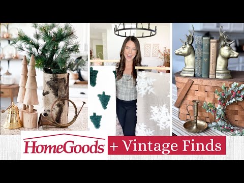 2022 CHRISTMAS DECOR HAUL! || Homegoods Haul + Vintage Christmas Finds | Christmas Decor