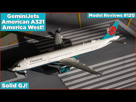 GeminiJets 1:400 American A321 "America West"! | Model Reviews #120