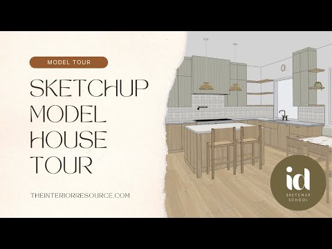 SketchUp Interior Design Project Tour - Kitchen Renovation