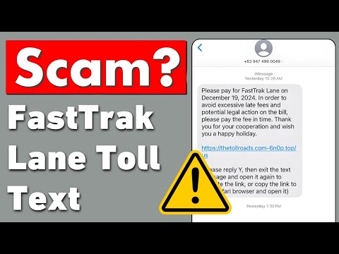 Thetollroads.com SCAM! The Toll Roads FasTrak Lane Text Scam