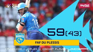 Faf du Plessis' FANTASTIC Fifty! | CPL 2024