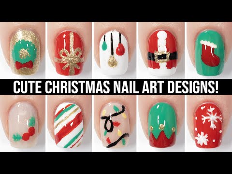 Christmas Nail Art 2023 🎄 Cute & Easy Christmas Nail Design Compilation!