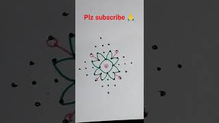 9×1 dots#simple #trending #muggulu #rangoli #easy #kolam #2023