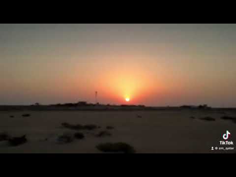 Sun set in Qatar ( Azarbaijani Beach)